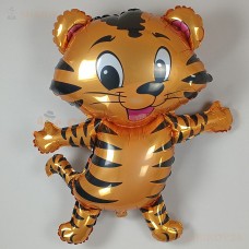 Шар (36''/91 см) Фигура, Тигренок, Черные полоски